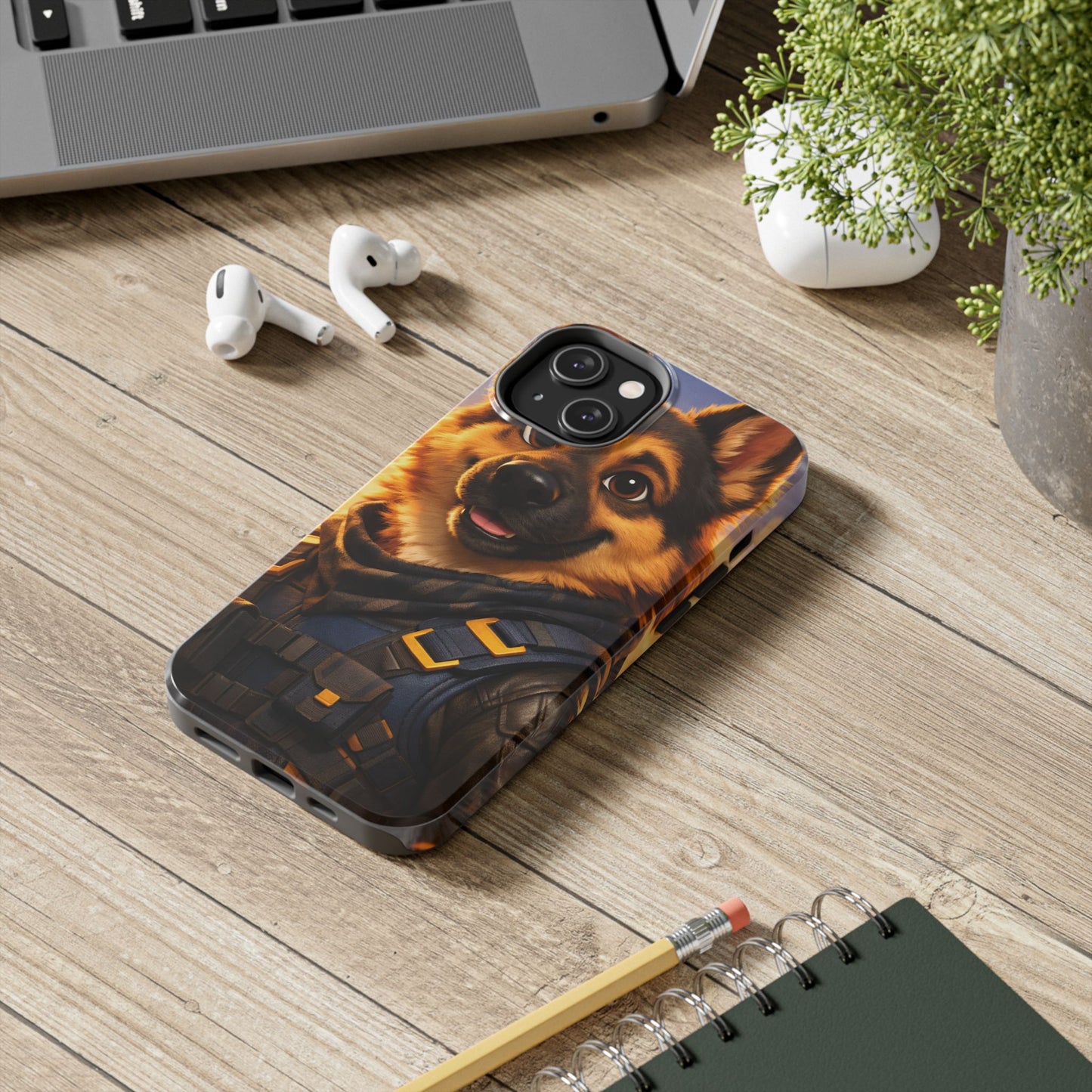 German Shepherd Tactical Hero Phone Case – Tough Protective Cover for iPhone & Samsung