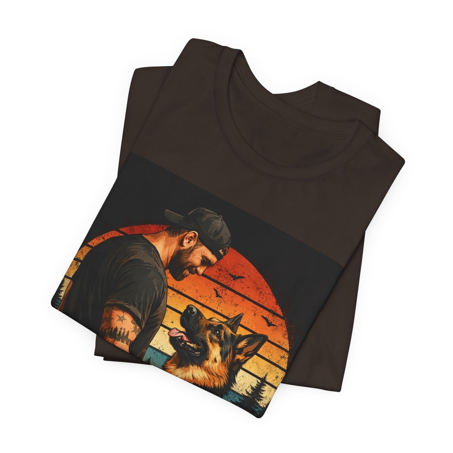 Best Dog Dad Ever Shirt | German Shepherd Dog Dad Tee | Loyal Companions Forever Friends | Bella Canvas 3001 Soft Tee