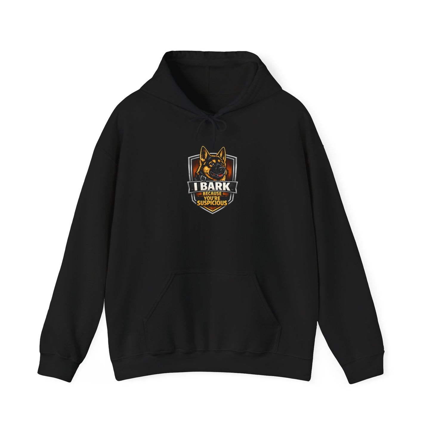 German Shepherd 'I Bark For My K9' Hoodie — Police K9 Dog Lover Sweatshirt