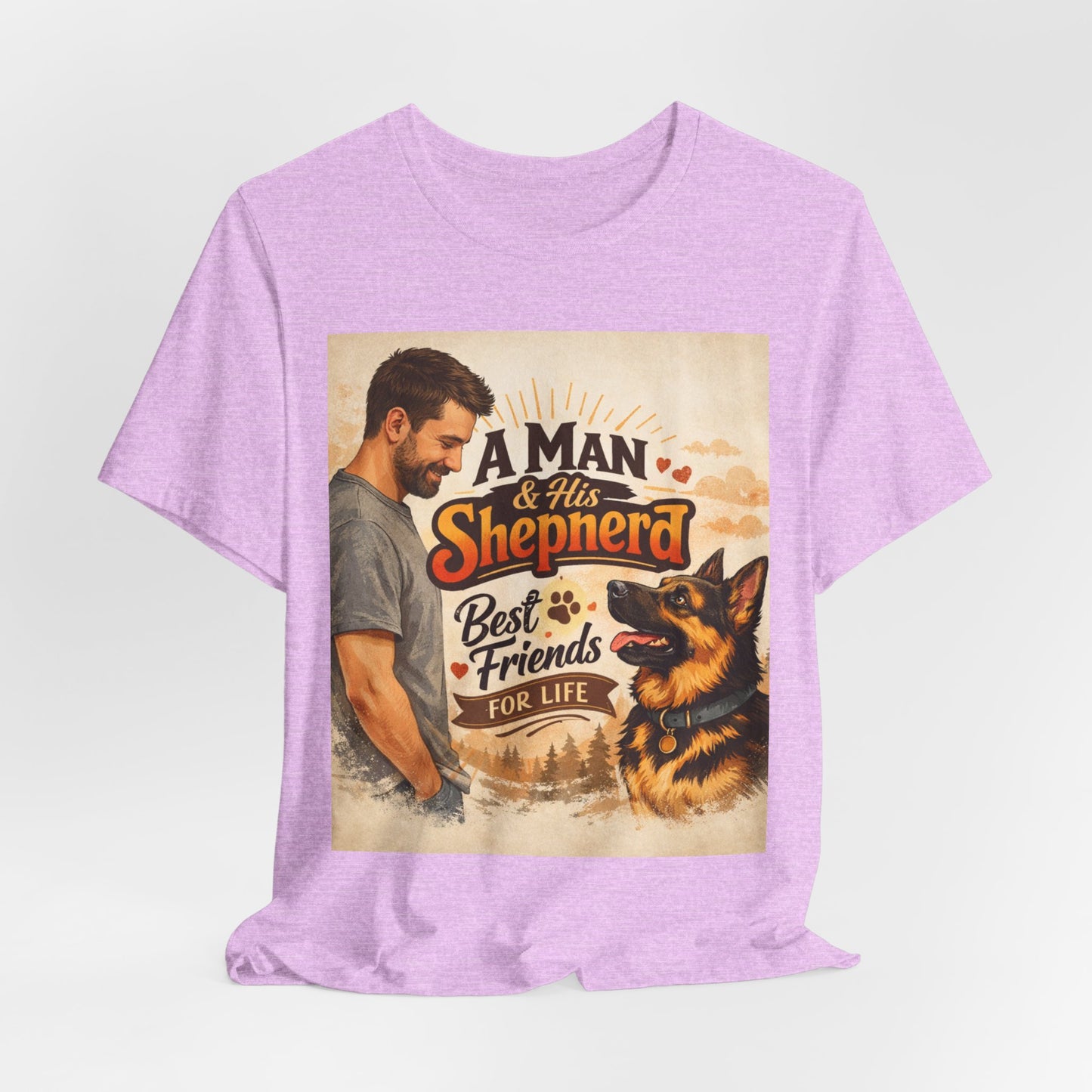 A Man & His Shepherd Best Friends For Life T‑Shirt — German Shepherd Dog Shirt