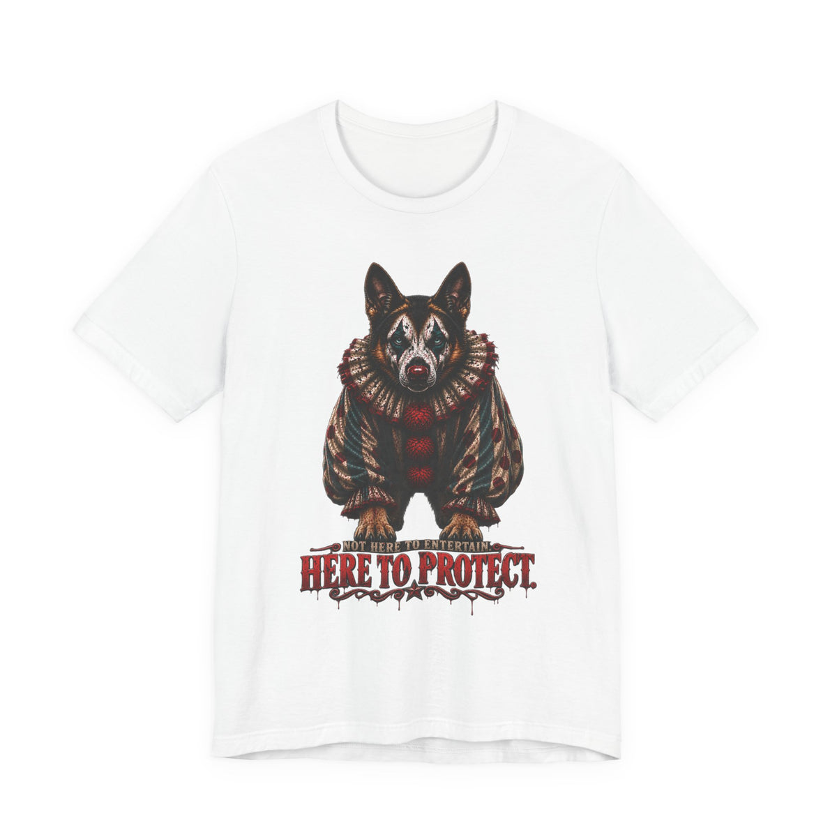 Not Here to Entertain, Here to Protect German Shepherd Halloween T-Shirt