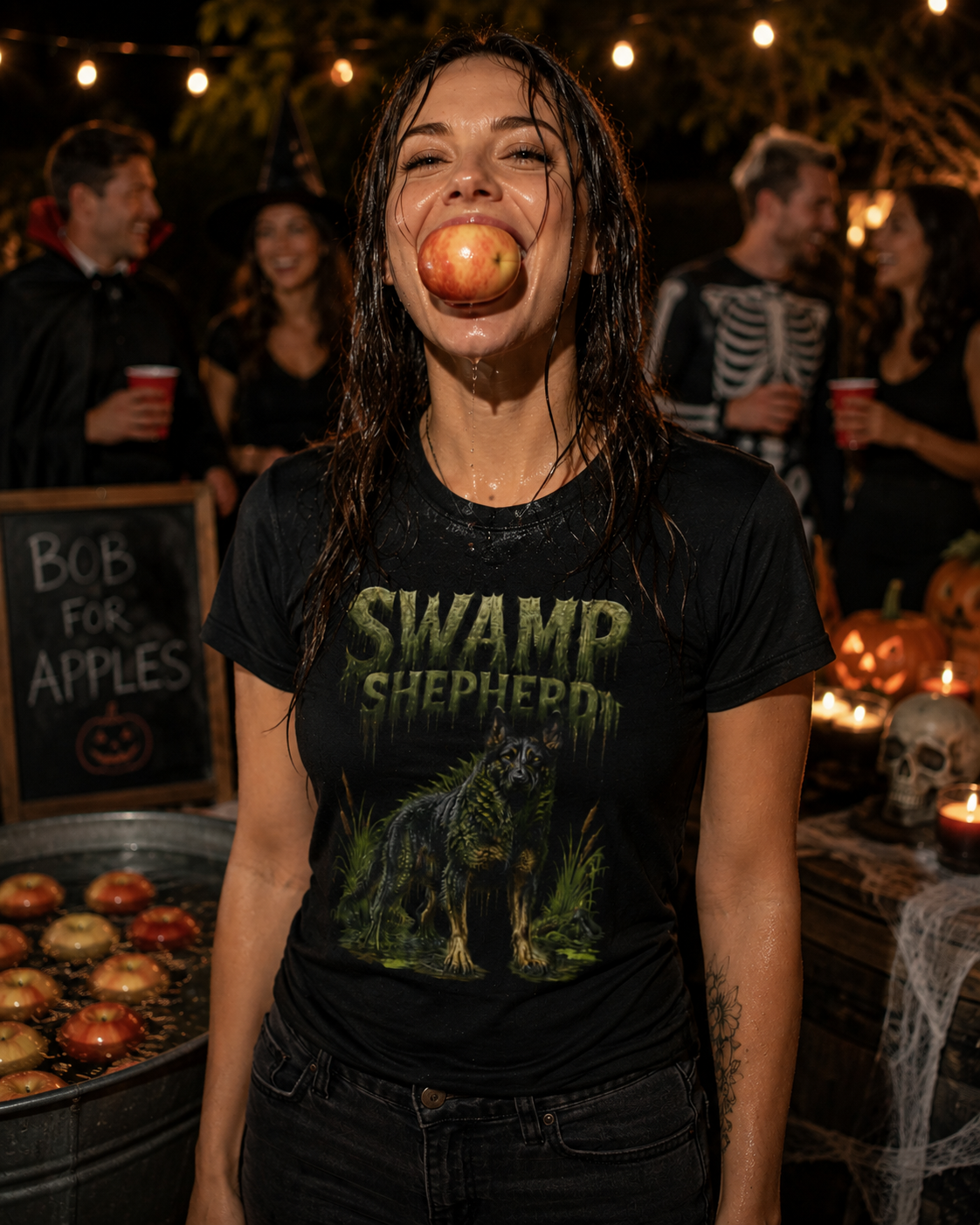 German Shepherd Swamp Shepherd Shirt | Spooky Halloween Dog Gift | Horror Dog Lover Tee