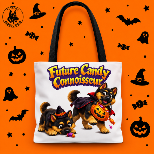 German Shepherd Future Candy Connoisseur Halloween Trick or Treat Tote Bag