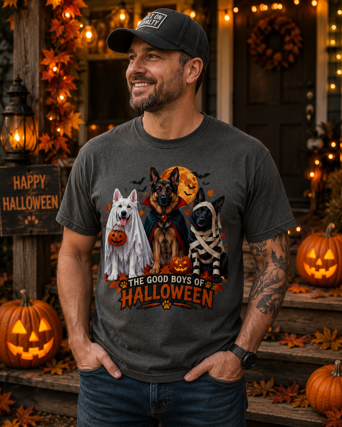 German Shepherd Halloween Shirt, Good Boys Halloween Tee, Gift for German Shepherd Lovers