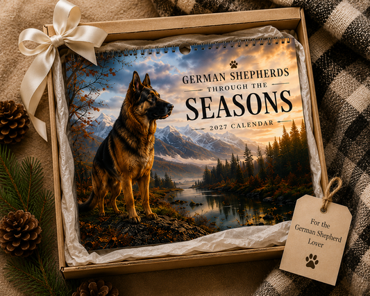 German Shepherds Through the Seasons – 2027 Wall Calendar