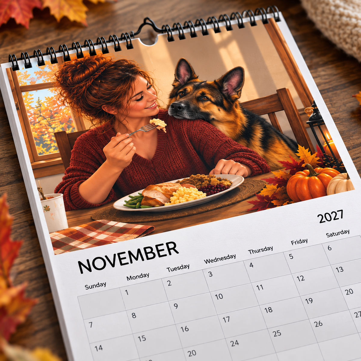 German Shepherd 2027 Calendar – Personal Space? Never Heard of It.