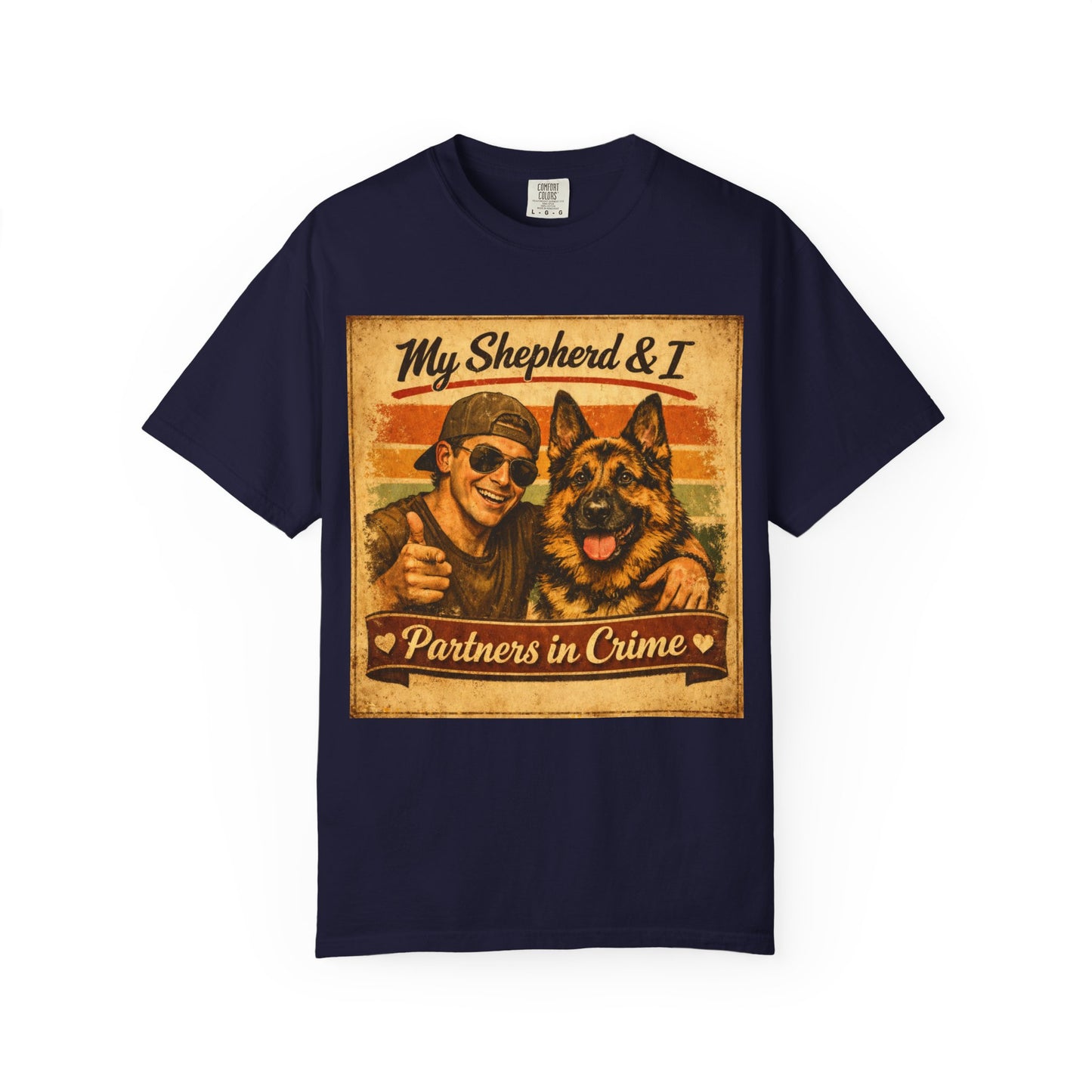 My Shepherd & I Partners in Crime T-Shirt | German Shepherd Dog Tee