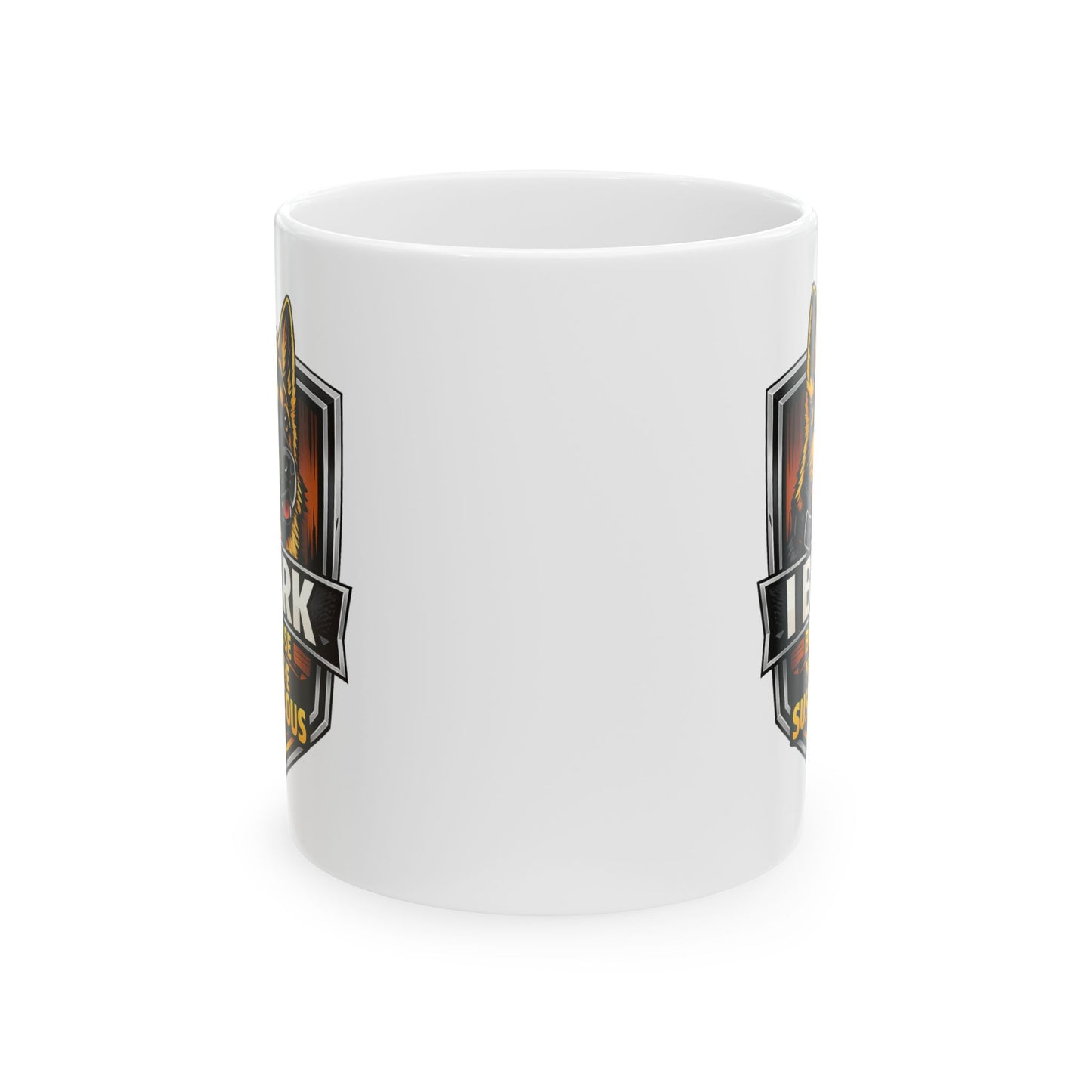 Ceramic Mug — Heavy Metal Flame Logo Coffee Cup