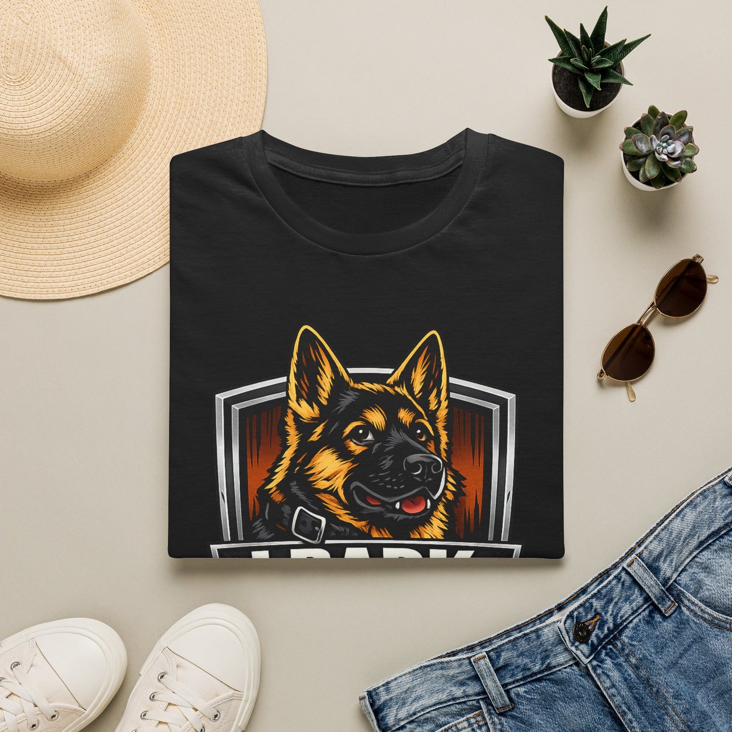 I Bark Because Youre Suspicious German Shepherd T-Shirt