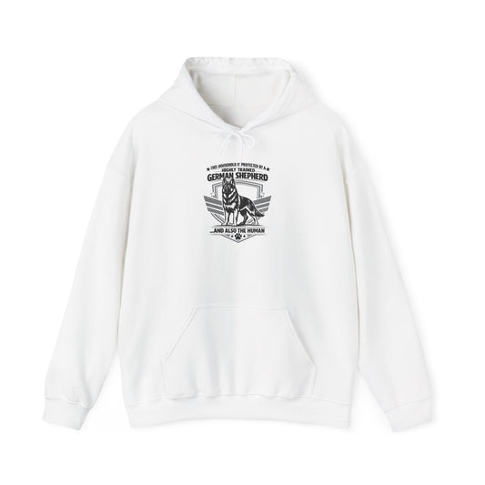 German Shepherd Hoodie – 'Loyal to the End' Vintage Dog Lover Sweatshirt