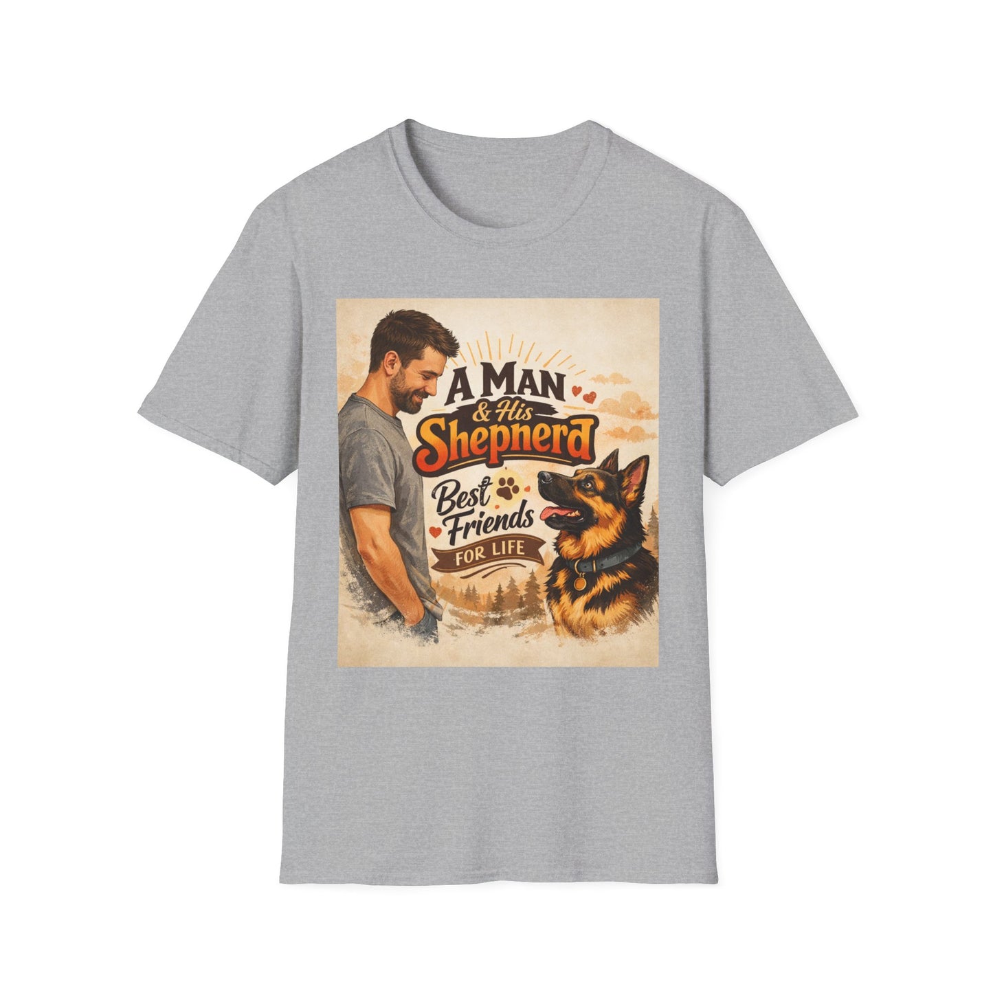 A Man & His Shepherd T‑Shirt — German Shepherd Dog Lover Tee