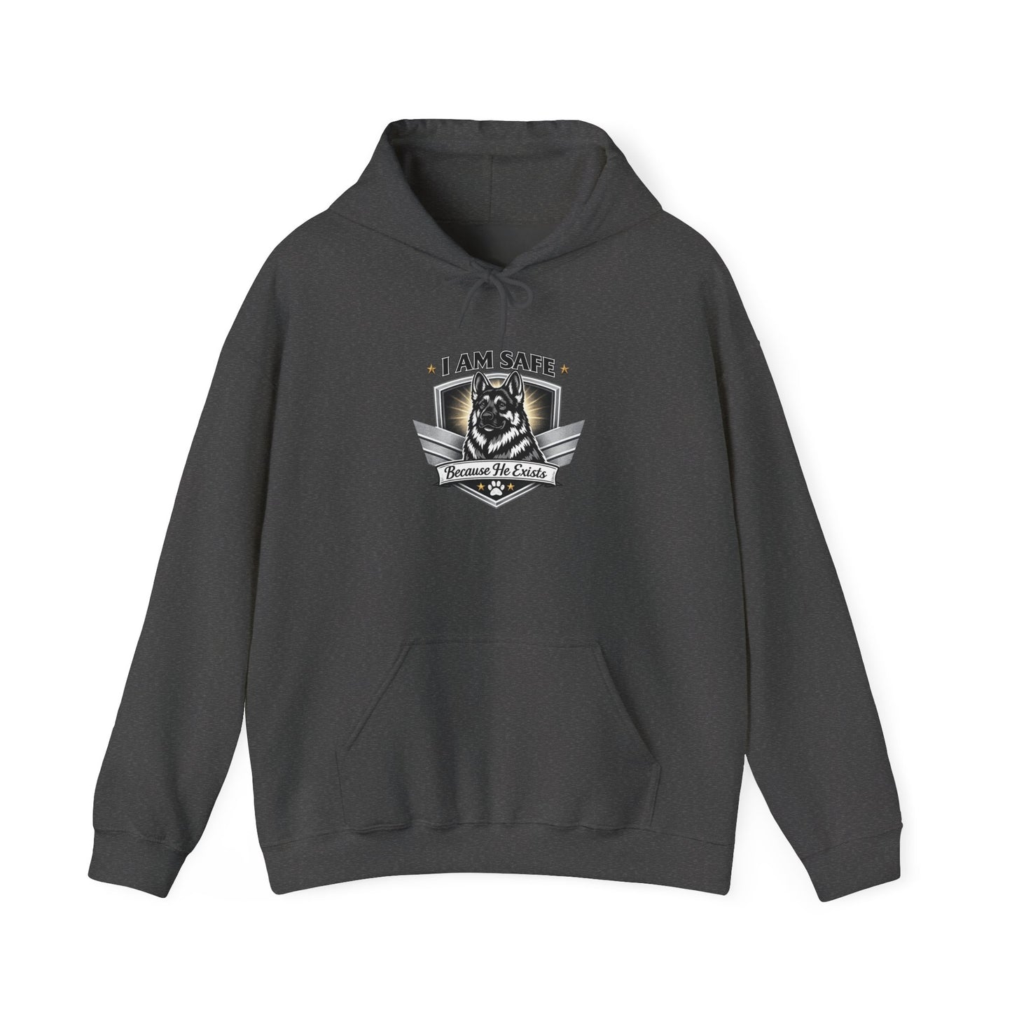 Hoodie — "I AM SAFE" Guardian Eagle Emblem Sweatshirt
