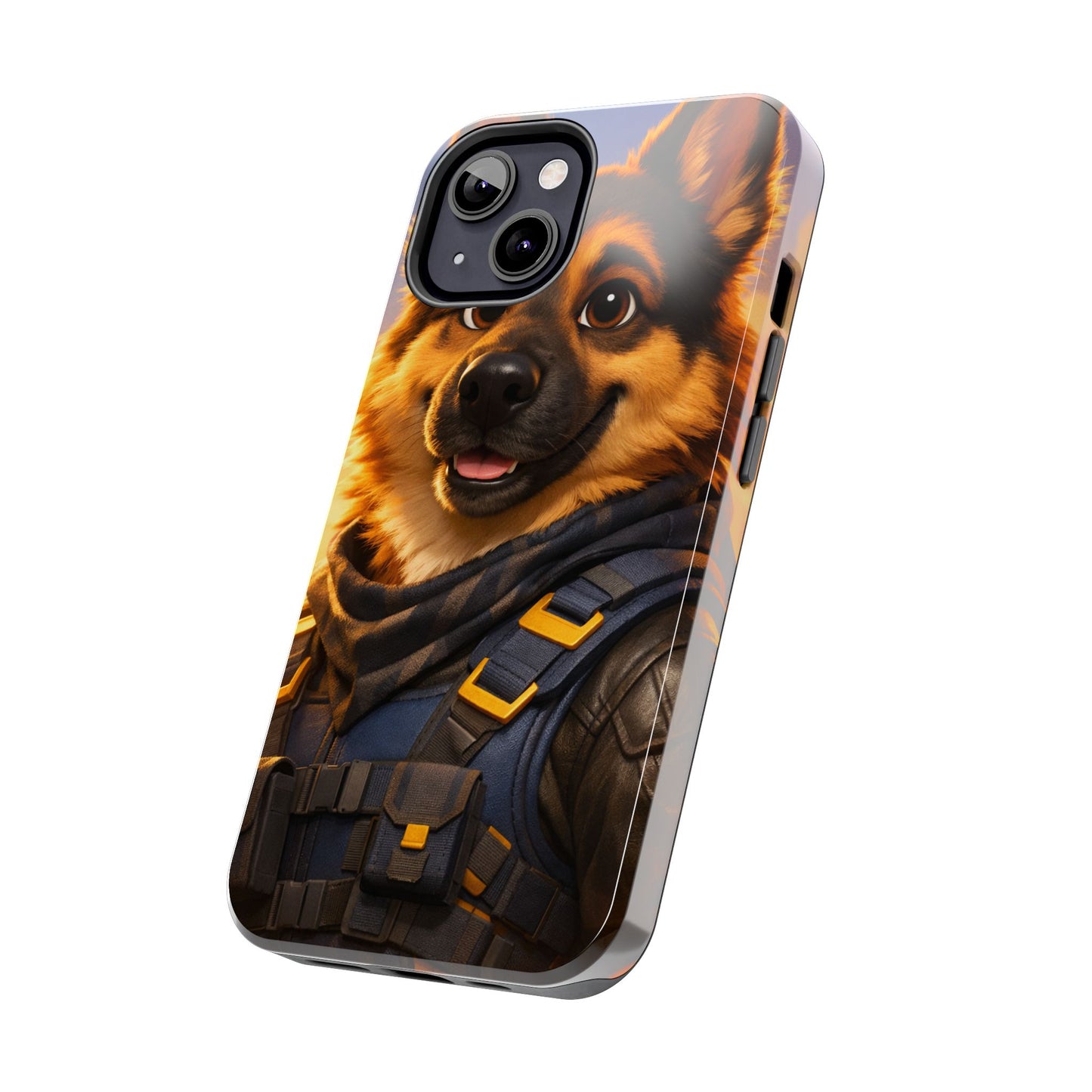 German Shepherd Tactical Hero Phone Case – Tough Protective Cover for iPhone & Samsung