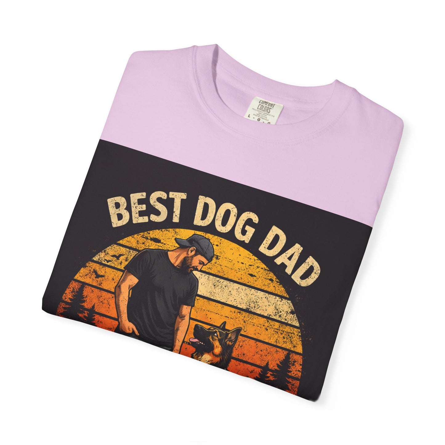 Best Dog Dad by My Side T-Shirt | Dog Lover Father Tee