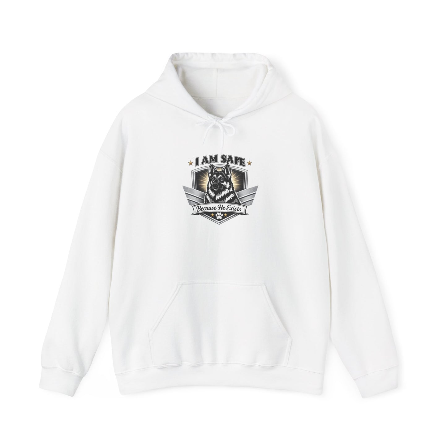Hoodie — "I AM SAFE" Guardian Eagle Emblem Sweatshirt