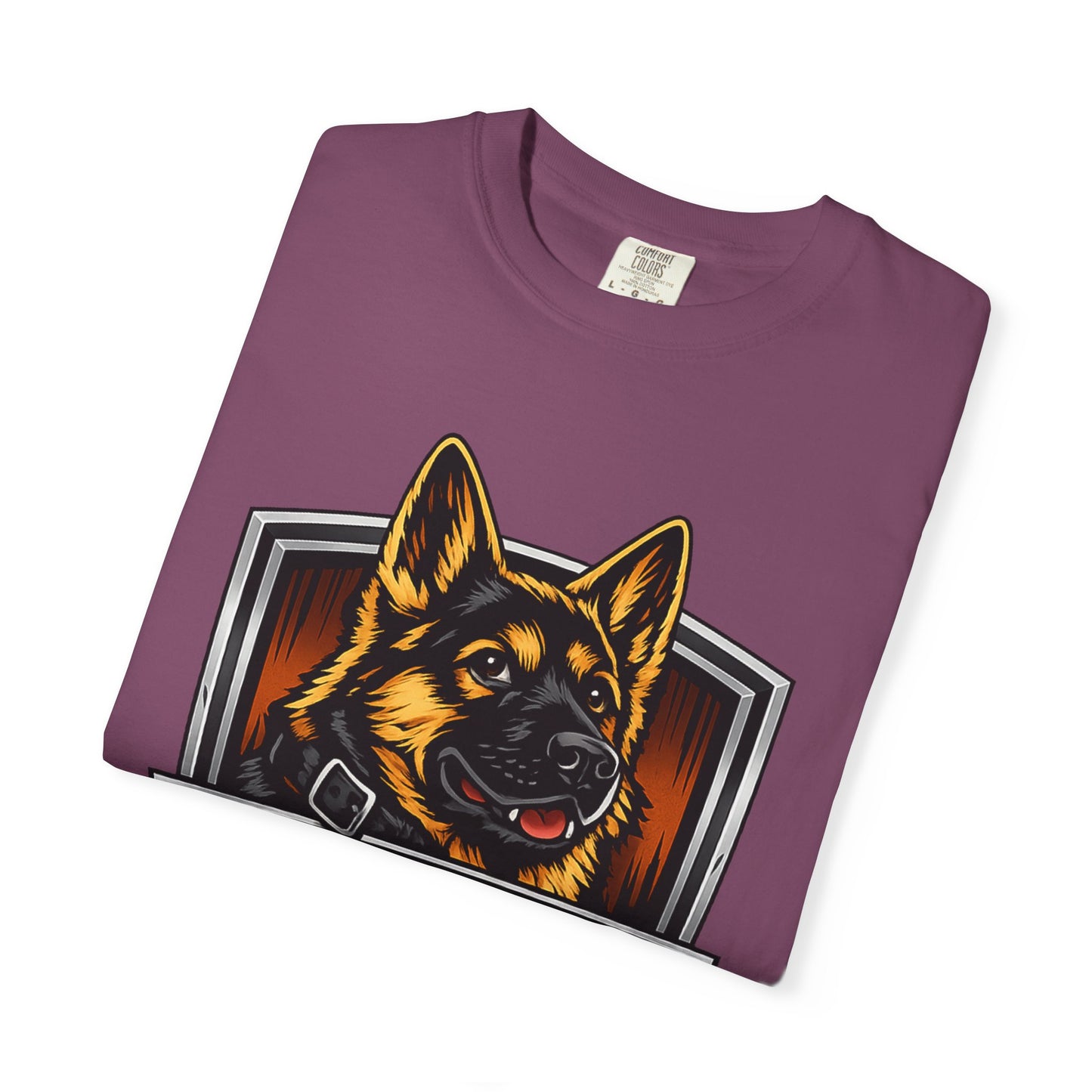 Dog Lover T‑Shirt — “I Bark Because You’re Suspicious” German Shepherd Tee