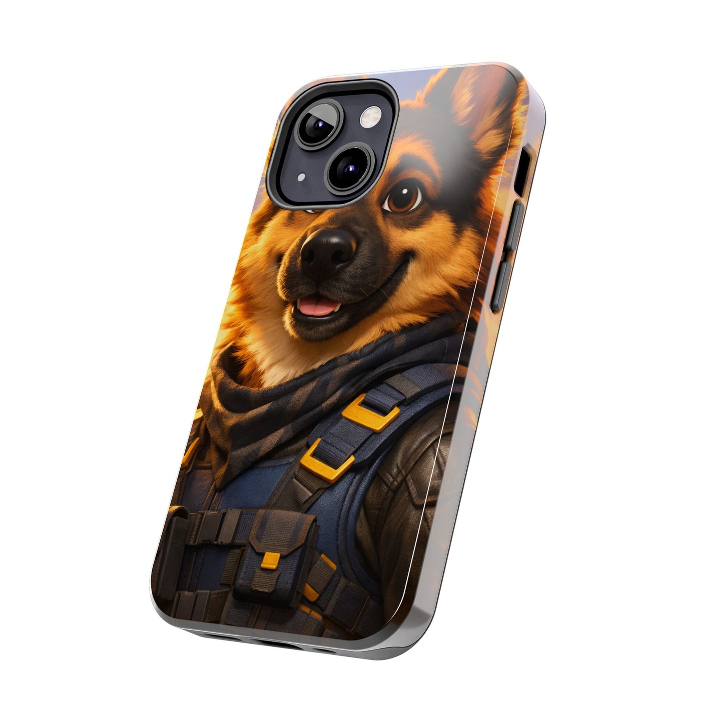 German Shepherd Tactical Hero Phone Case – Tough Protective Cover for iPhone & Samsung