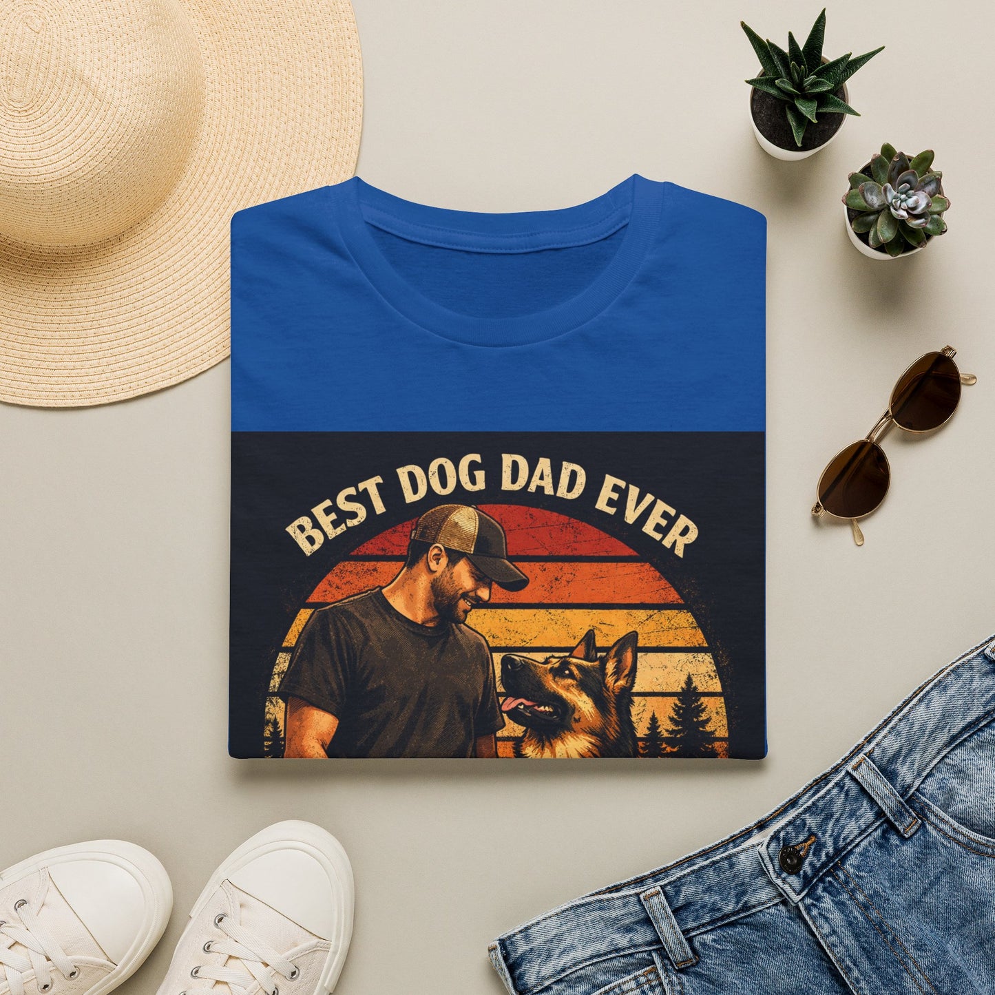 Best Dog Dad Ever T-Shirt | Dog Dad Shirt, German Shepherd Tee
