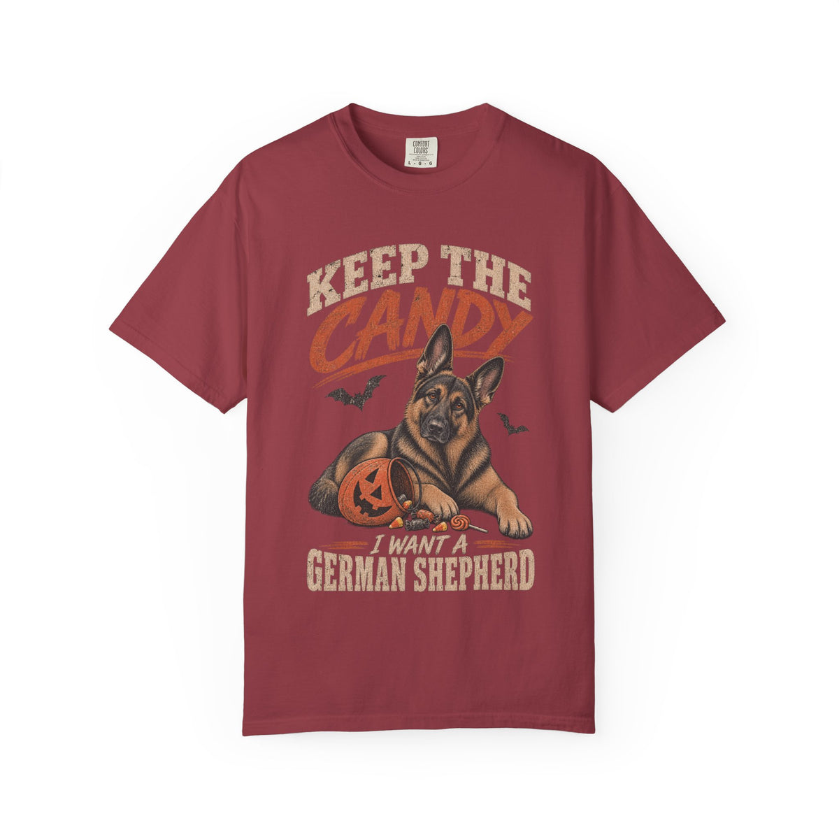 Keep the Candy I Want a German Shepherd Halloween Shirt – Vintage GSD Dog Lover T-Shirt