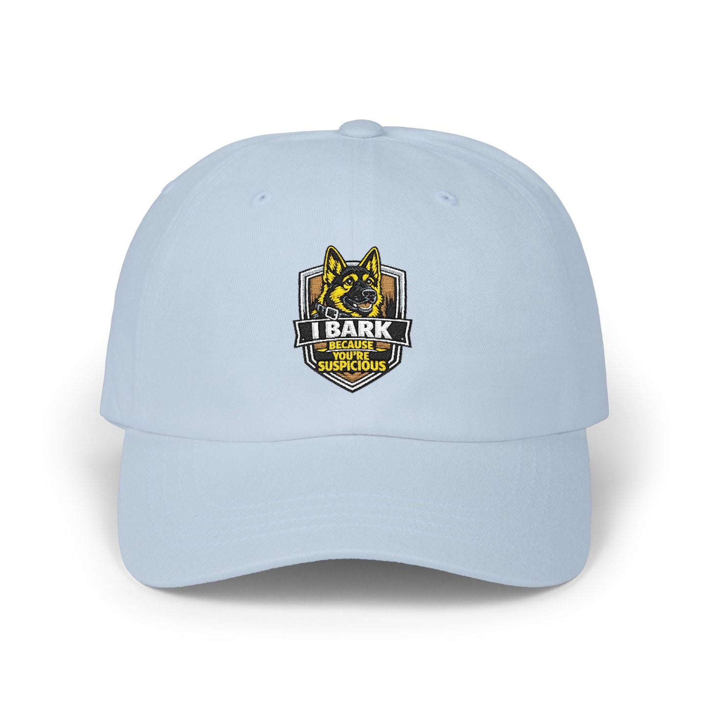 Dad Cap — "Bark If I’m Obedient" German Shepherd Embroidered Hat