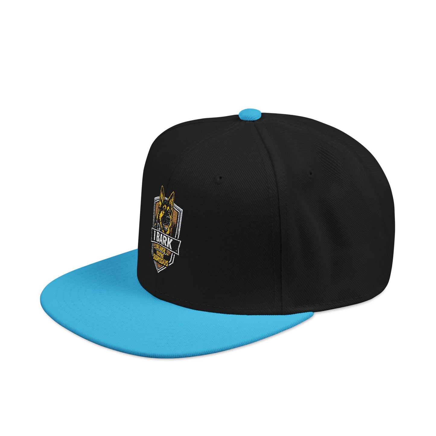 Embroidered Crown Skull Snapback Hat — Streetwear Baseball Cap with Gold Accent