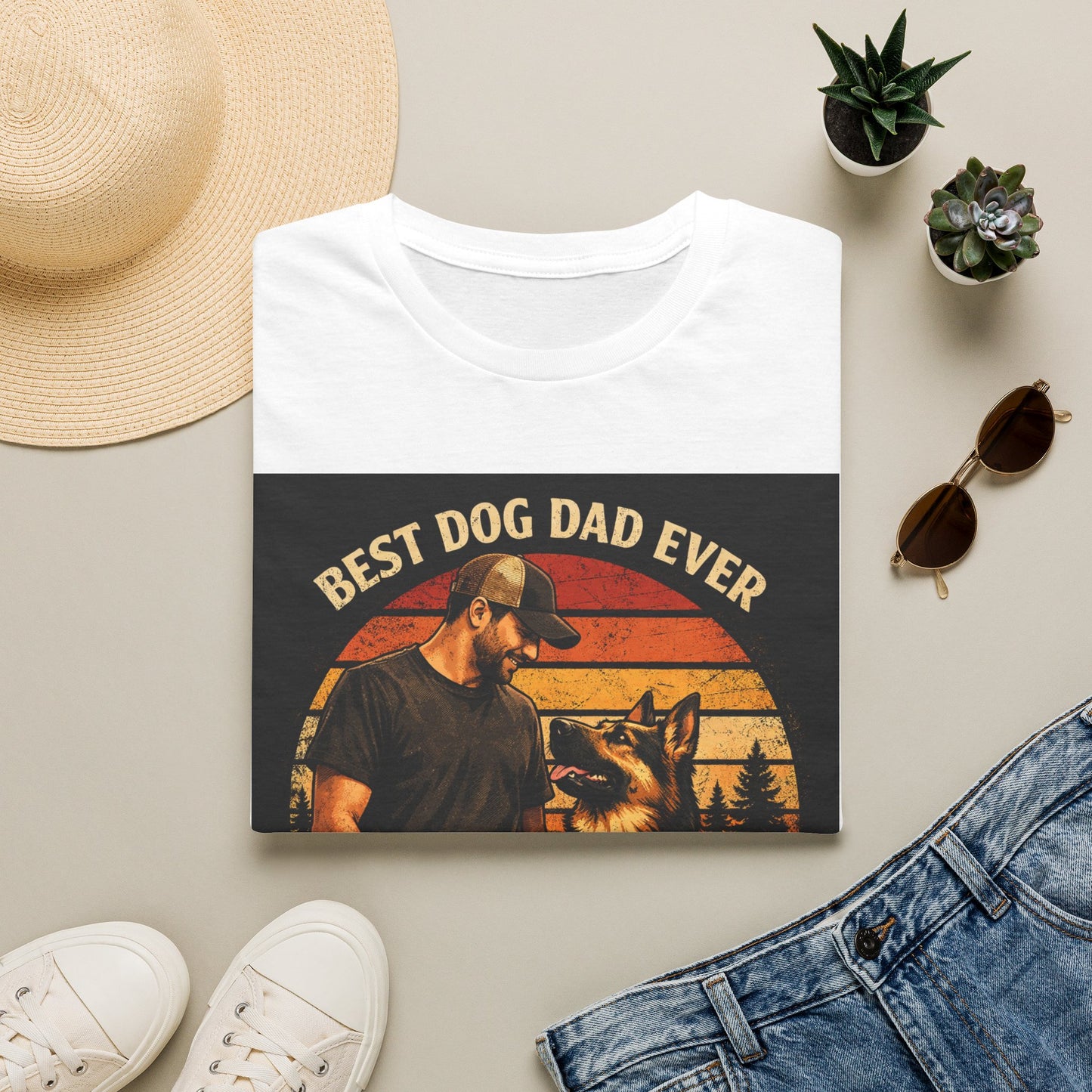Best Dog Dad Ever T-Shirt | Dog Dad Shirt, German Shepherd Tee