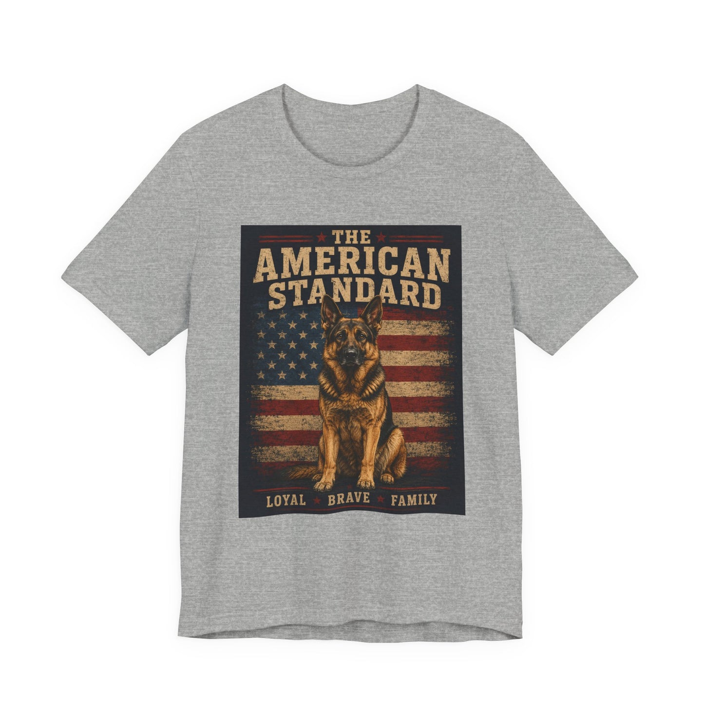 The American Standard German Shepherd Patriotic T-Shirt