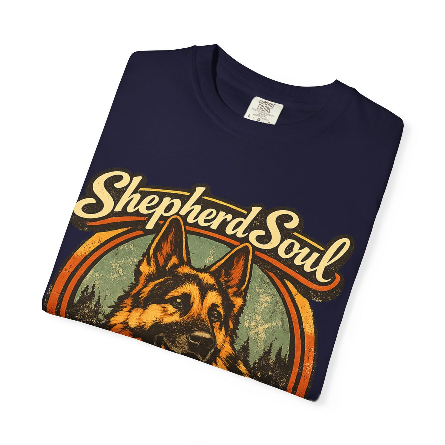 Shepherd Soul German Shepherd Portrait T-Shirt | Loyal Hearts Never Fade