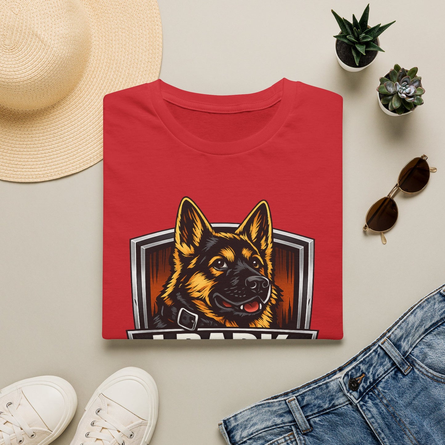I Bark Because Youre Suspicious German Shepherd T-Shirt