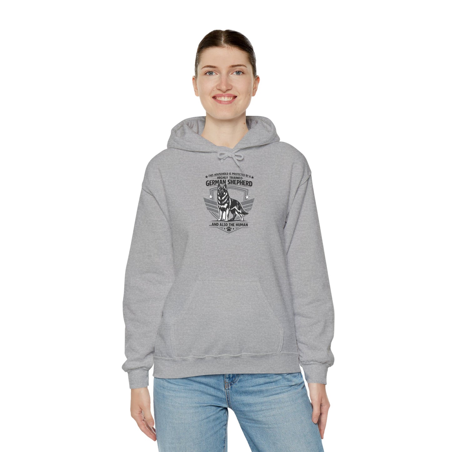 German Shepherd Hoodie – 'Loyal to the End' Vintage Dog Lover Sweatshirt