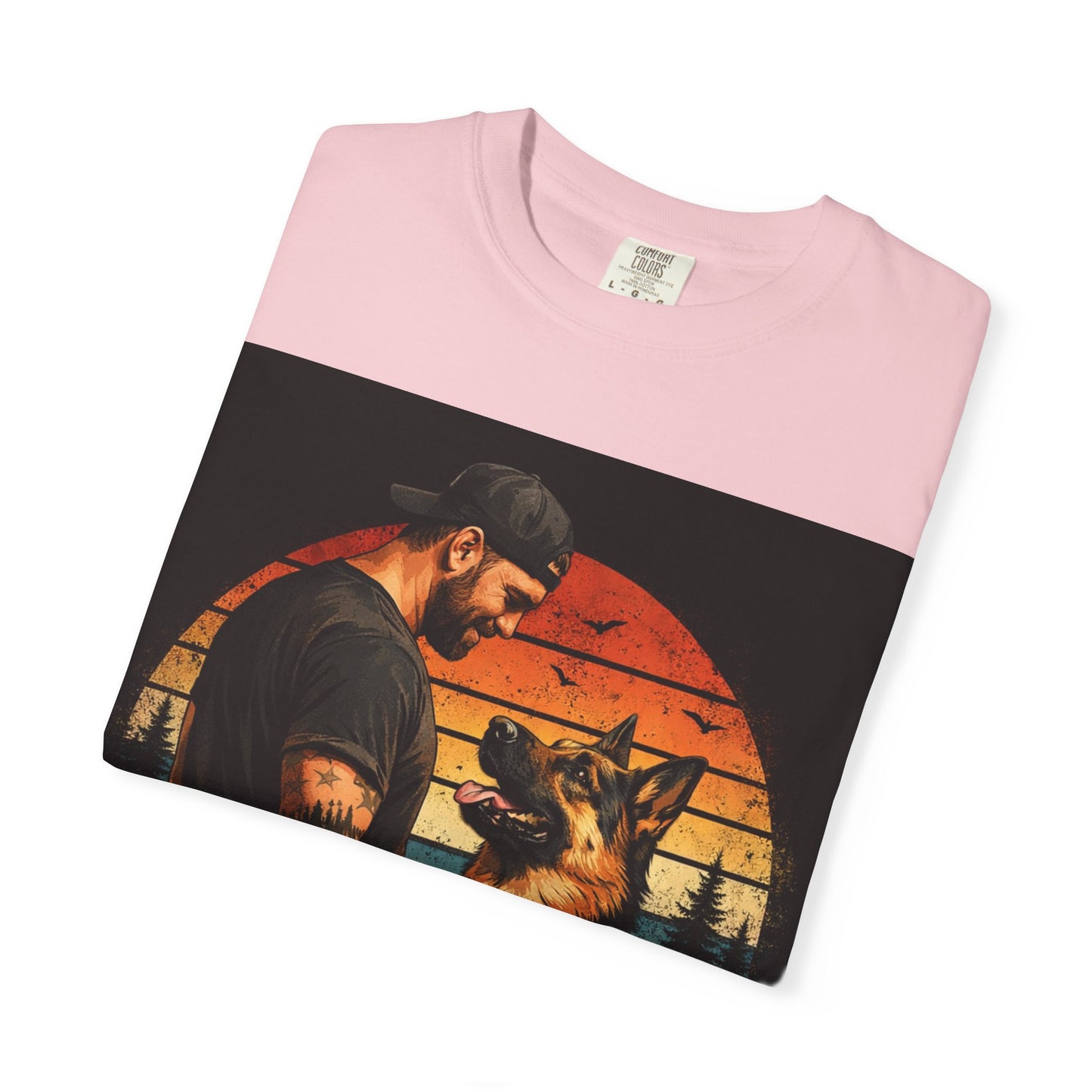 Best Dog Dad Ever Shirt | German Shepherd Dog Dad Tee | Loyal Companions Forever Friends | Comfort Colors 1717 Vintage Tee