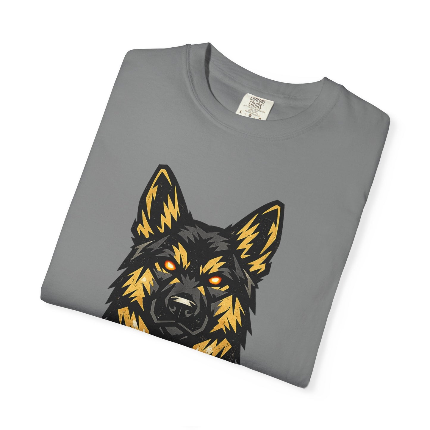 Alpha Energy German Shepherd Head T‑Shirt – Athletic Logo Dog Lover Tee | Bold Working Dog Graphic for Fitness & Streetwear | T‑Shirt