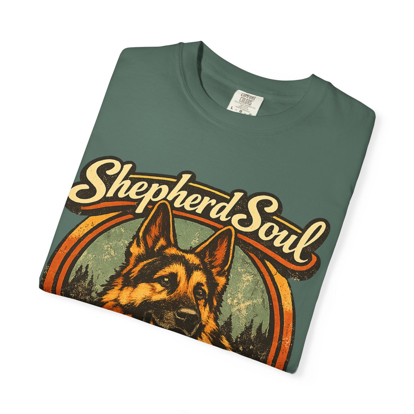 Shepherd Soul German Shepherd Portrait T-Shirt | Loyal Hearts Never Fade