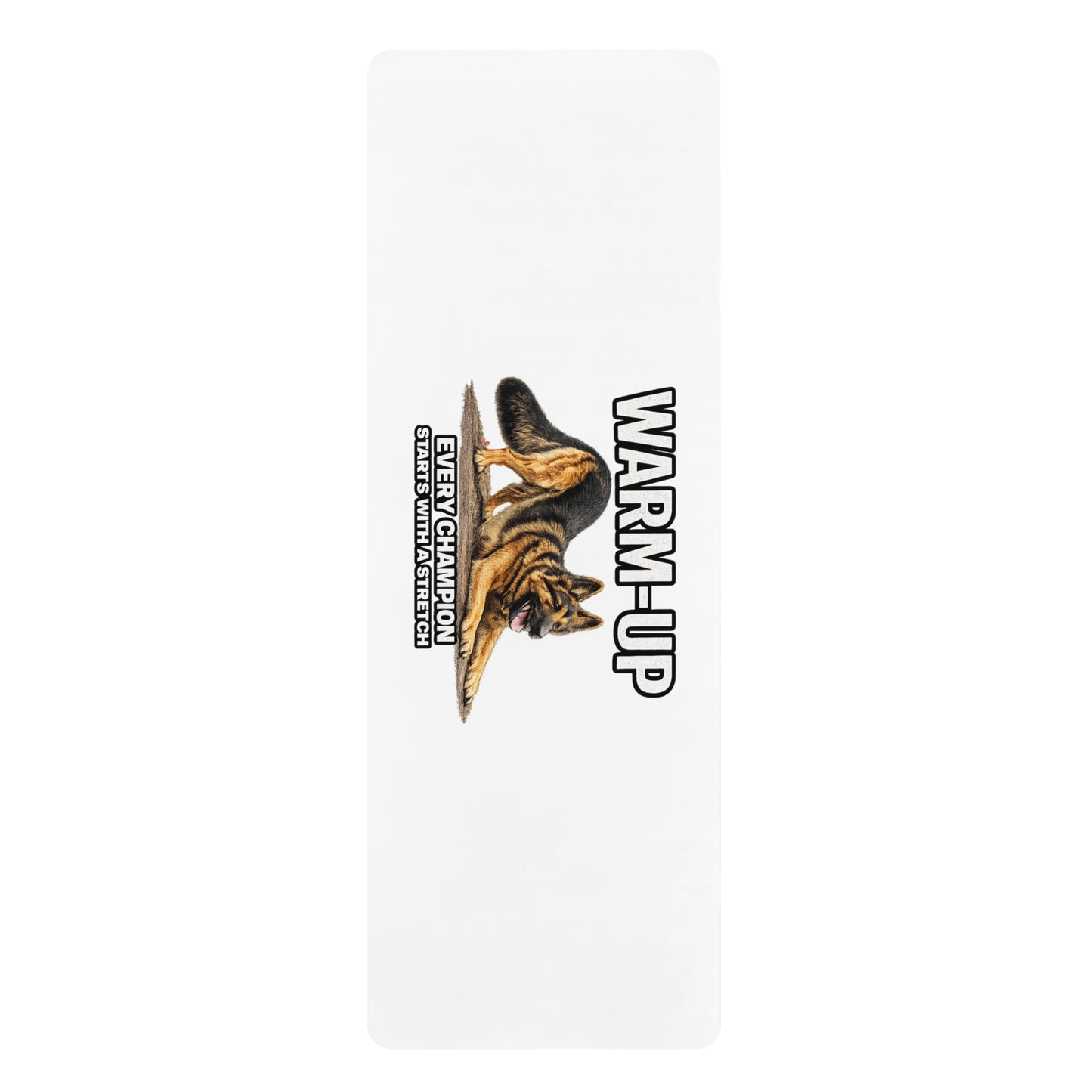Warm-Up German Shepherd Rubber Yoga Mat | Pickens Athletic Standards™