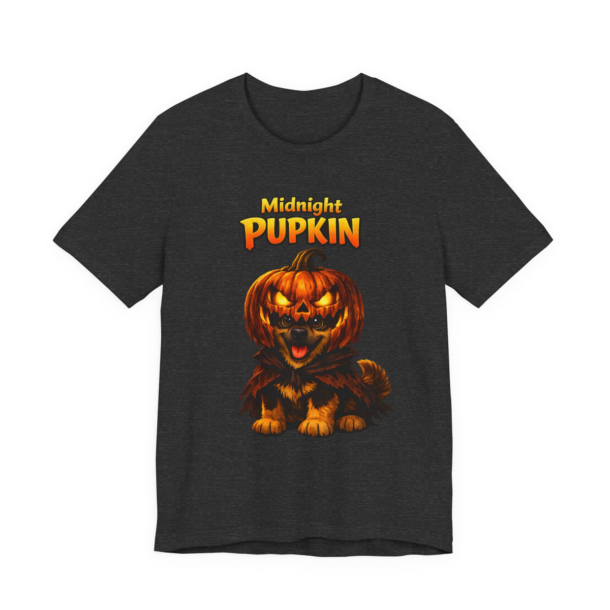Midnight Pupkin German Shepherd Halloween T-Shirt – Pumpkin GSD Dog Lover Graphic Tee