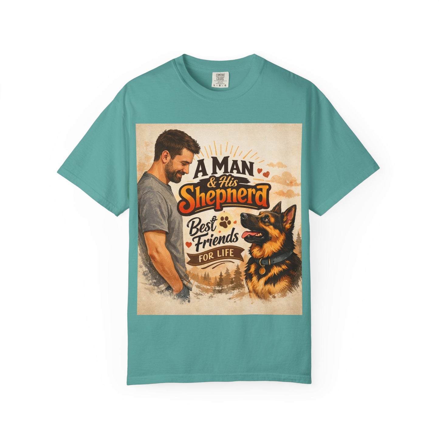 A Man & His Shepherd Best Friends for Life T‑Shirt — German Shepherd Dog Lover Tee