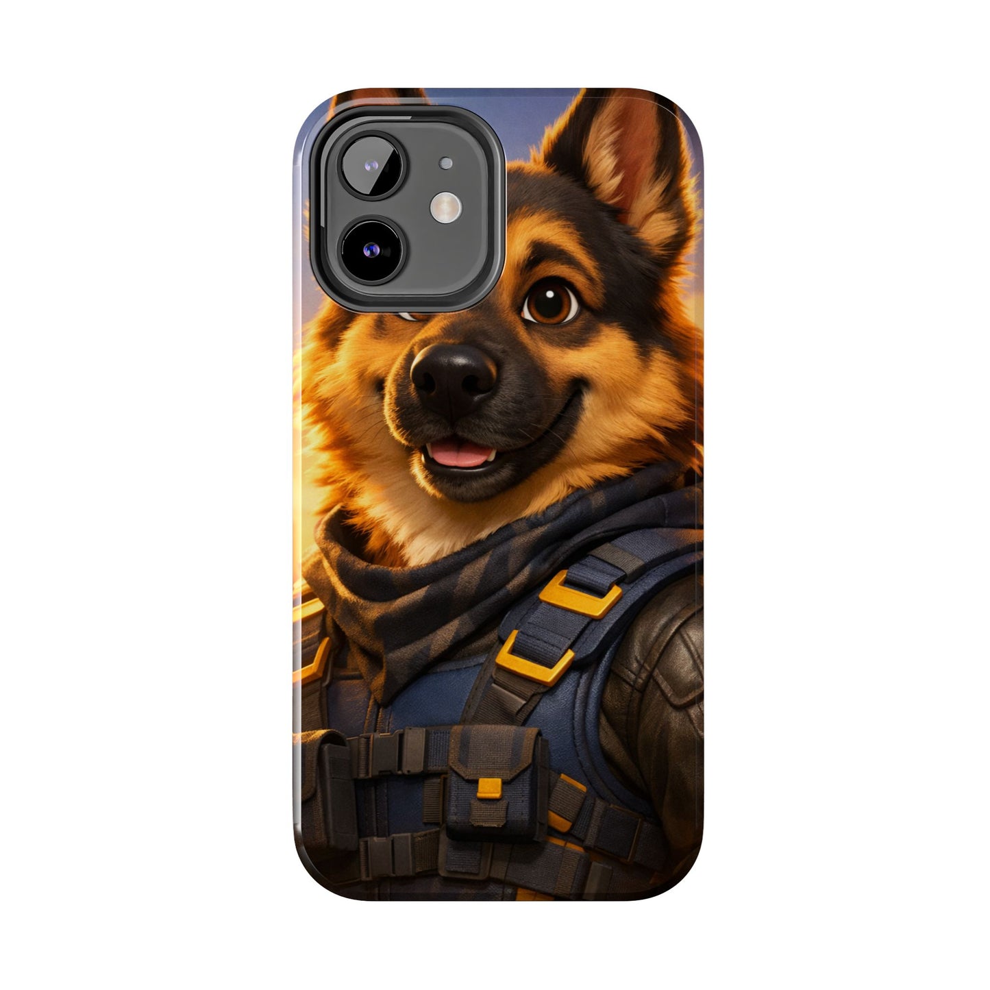 German Shepherd Tactical Hero Phone Case – Tough Protective Cover for iPhone & Samsung