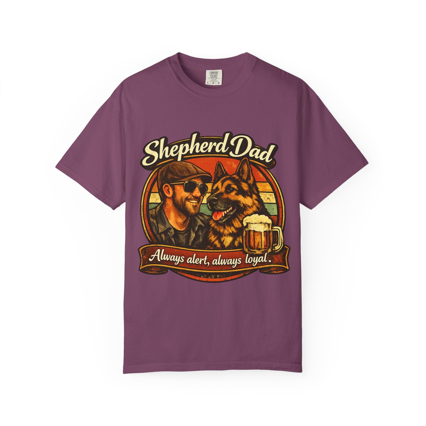 Shepherd Dad graphic T-Shirt | German Shepherd owner tee, dog lover shirt