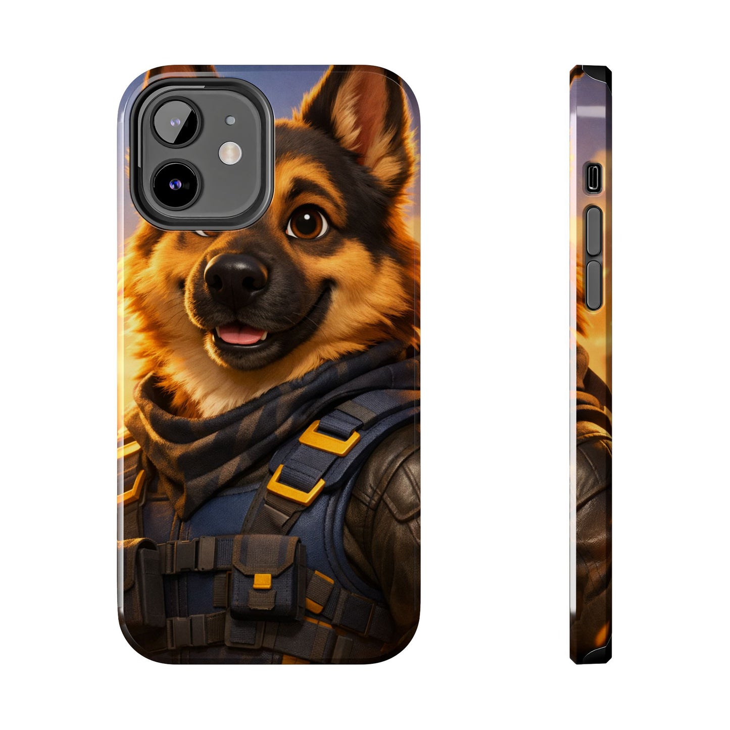 German Shepherd Tactical Hero Phone Case – Tough Protective Cover for iPhone & Samsung