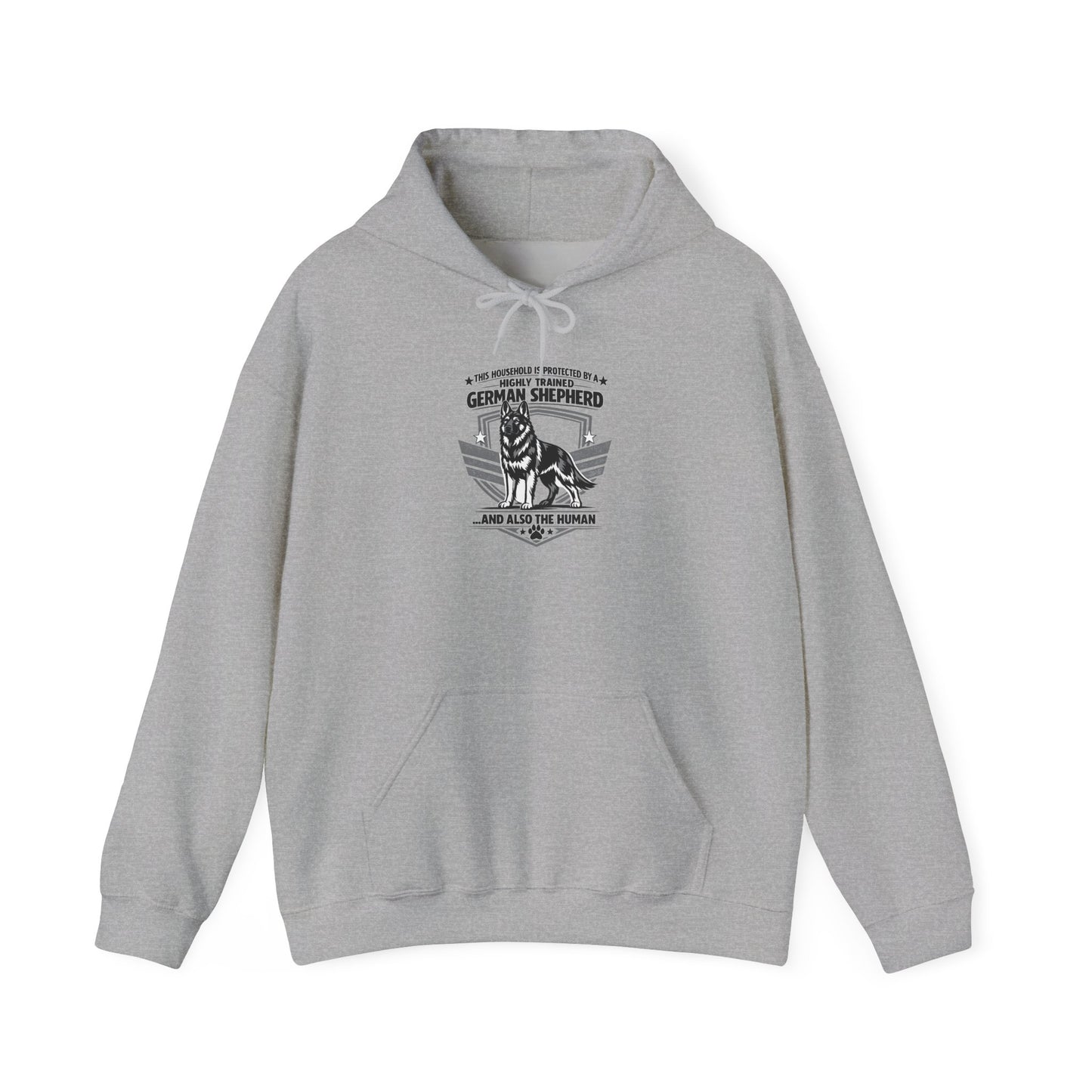 German Shepherd Hoodie – 'Loyal to the End' Vintage Dog Lover Sweatshirt