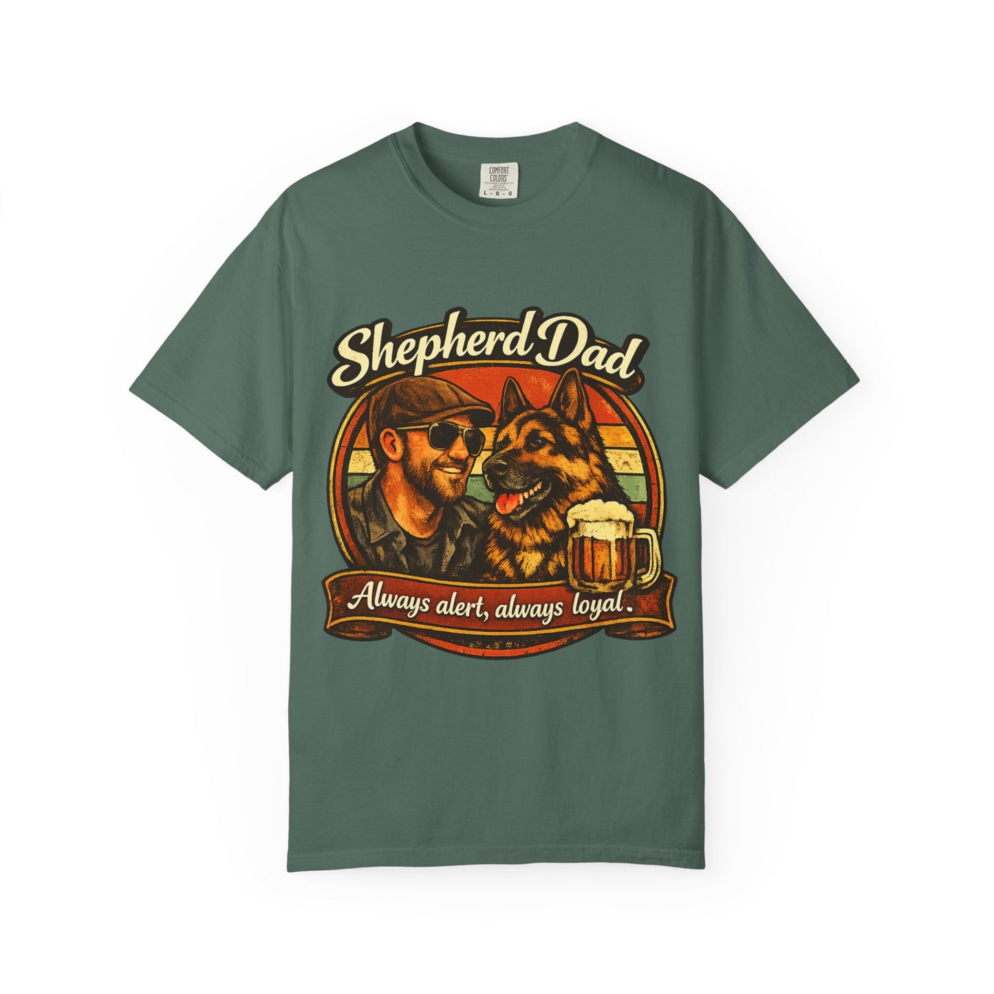 Shepherd Dad graphic T-Shirt | German Shepherd owner tee, dog lover shirt