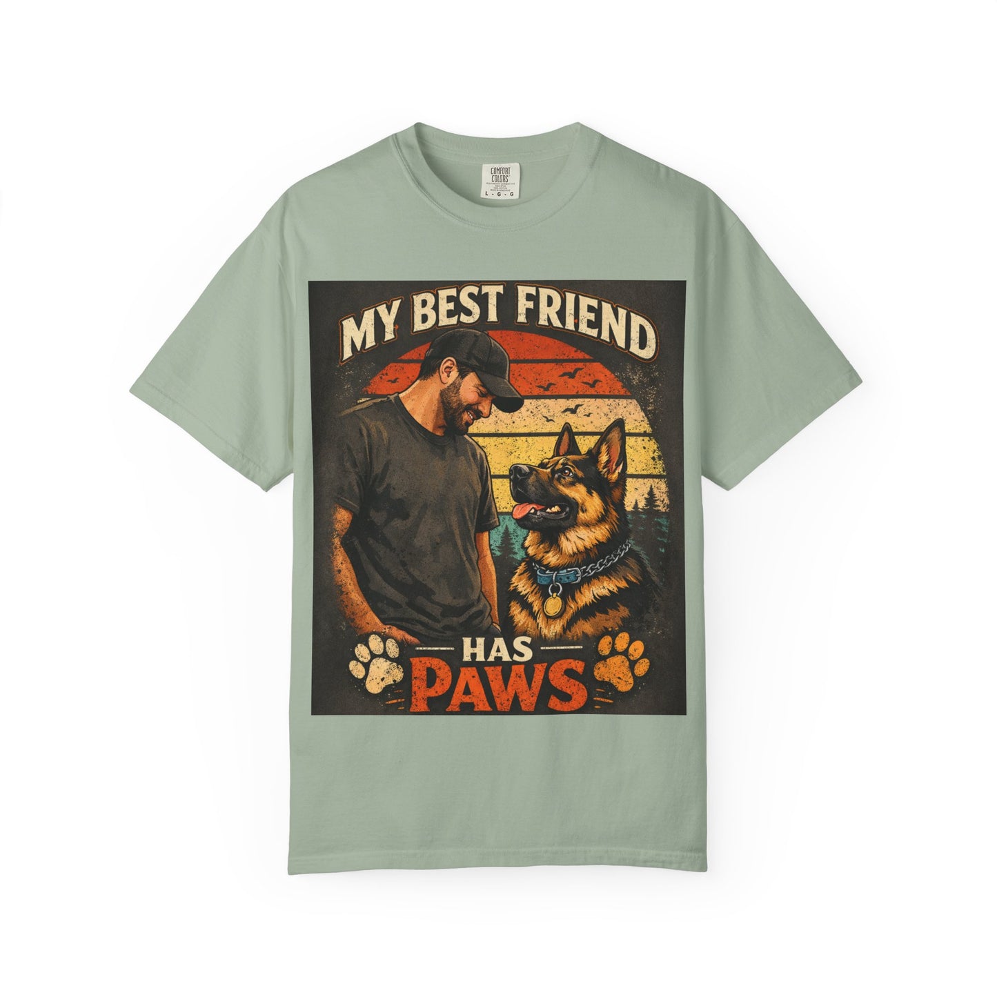 My Best Friend Has Paws T-Shirt | Dog Lover Graphic Tee