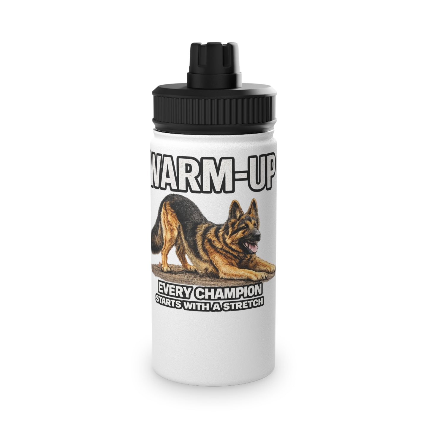 Warm-Up German Shepherd Sports Water Bottle | Pickens Athletic Standards™