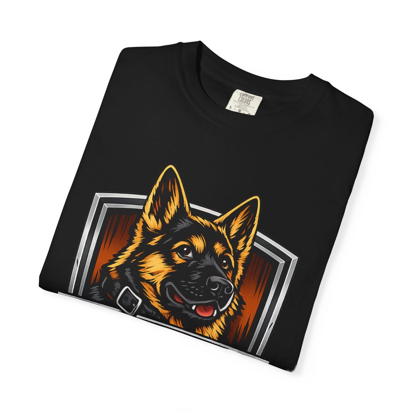 Dog Lover T‑Shirt — “I Bark Because You’re Suspicious” German Shepherd Tee
