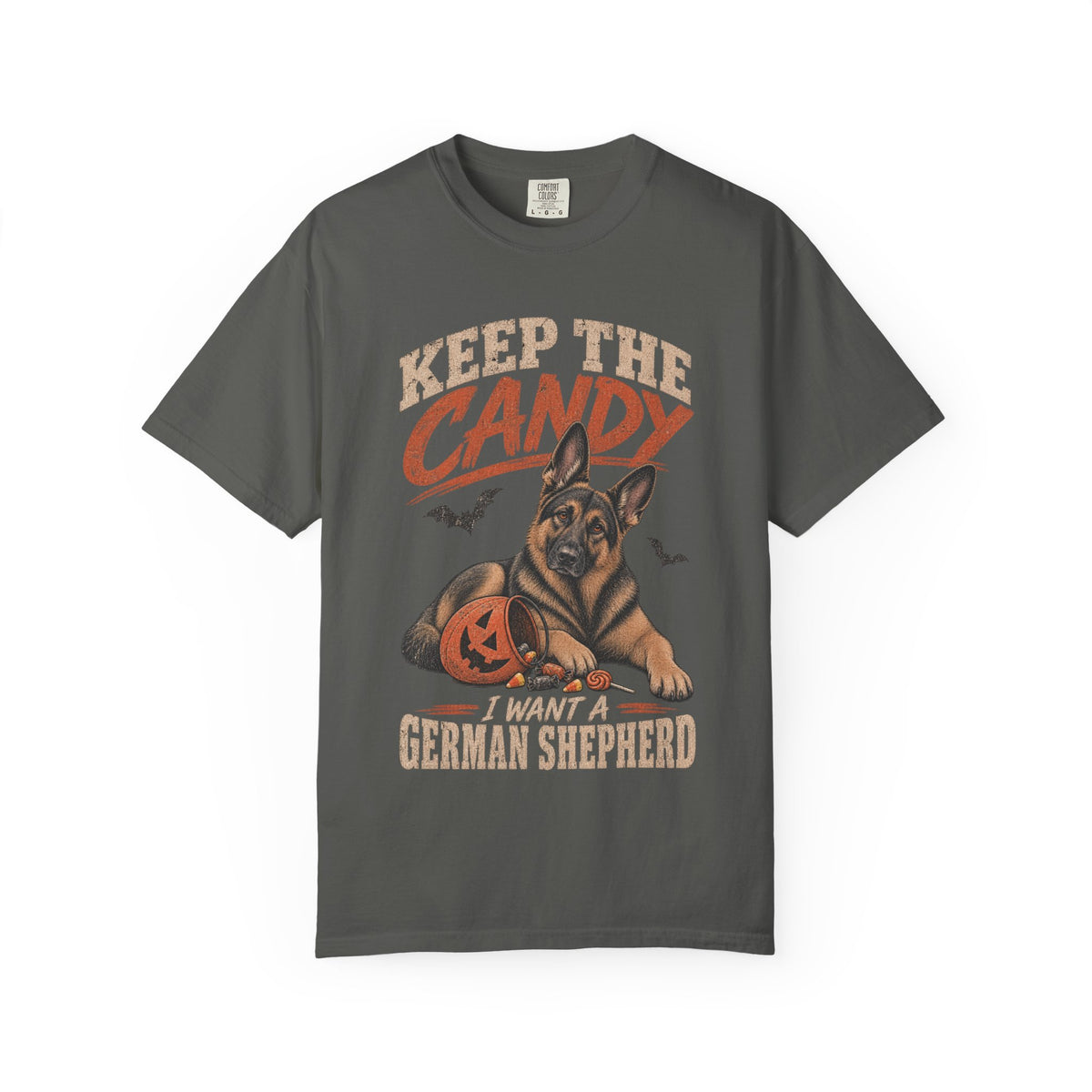 Keep the Candy I Want a German Shepherd Halloween Shirt – Vintage GSD Dog Lover T-Shirt