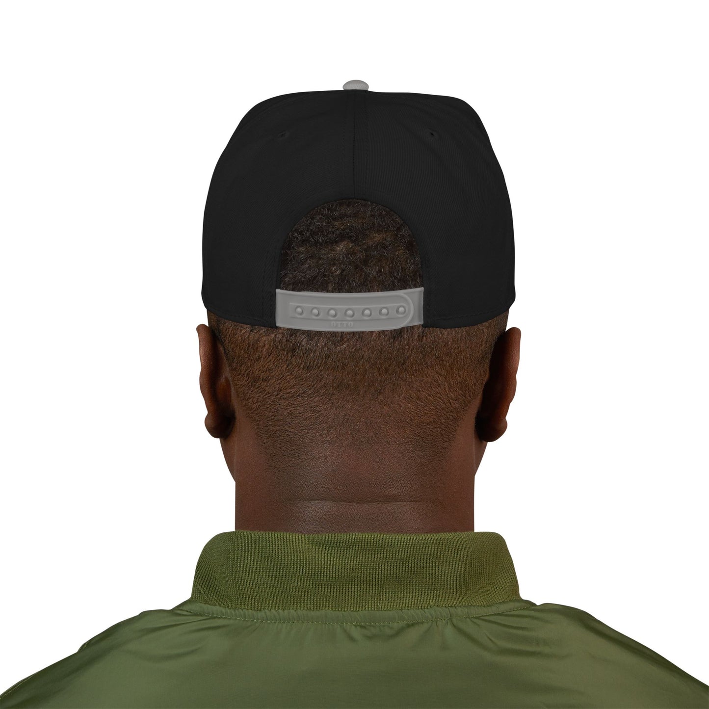 Embroidered Crown Skull Snapback Hat — Streetwear Baseball Cap with Gold Accent