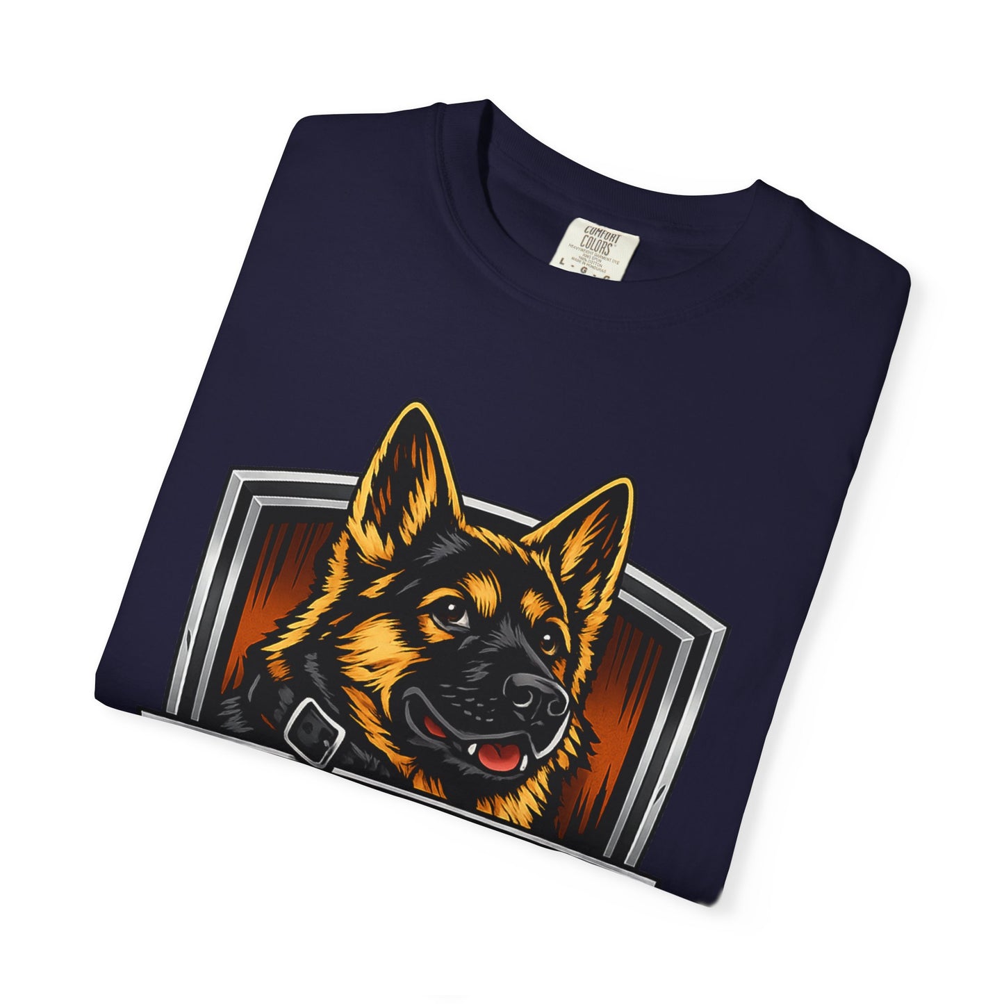 Dog Lover T‑Shirt — “I Bark Because You’re Suspicious” German Shepherd Tee