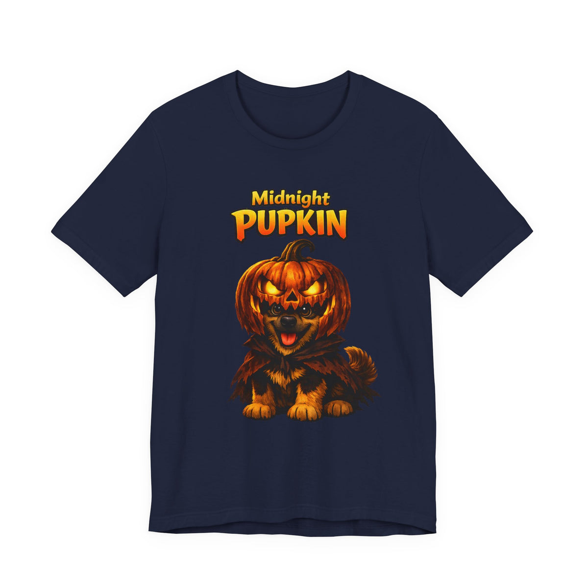Midnight Pupkin German Shepherd Halloween T-Shirt – Pumpkin GSD Dog Lover Graphic Tee