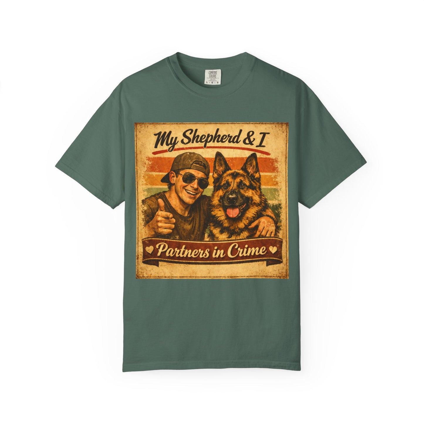 My Shepherd & I Partners in Crime T-Shirt | German Shepherd Dog Tee