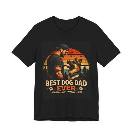 Best German Shepherd Dog Dad Ever T-Shirt | Dog Lover Gift